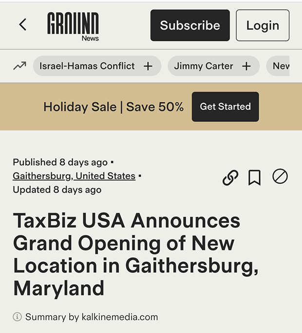 Tax Biz USA's Expansion Gains National Coverage with The Ground News